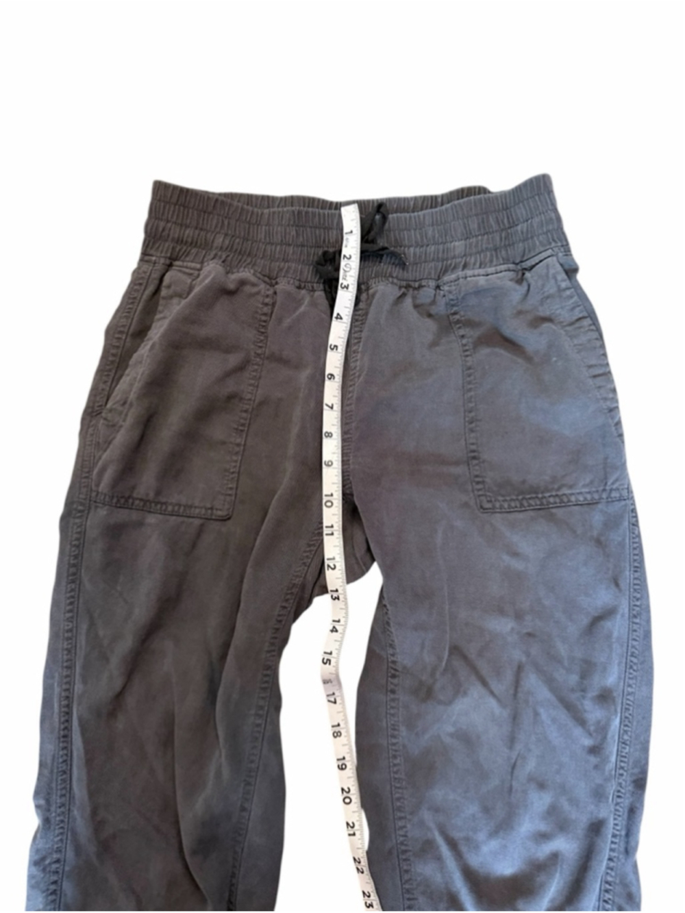 Zara Gray Cargo Jogger Pants XS Utility Pocket Drawstring Casual Relaxed - Picture 6 of 9